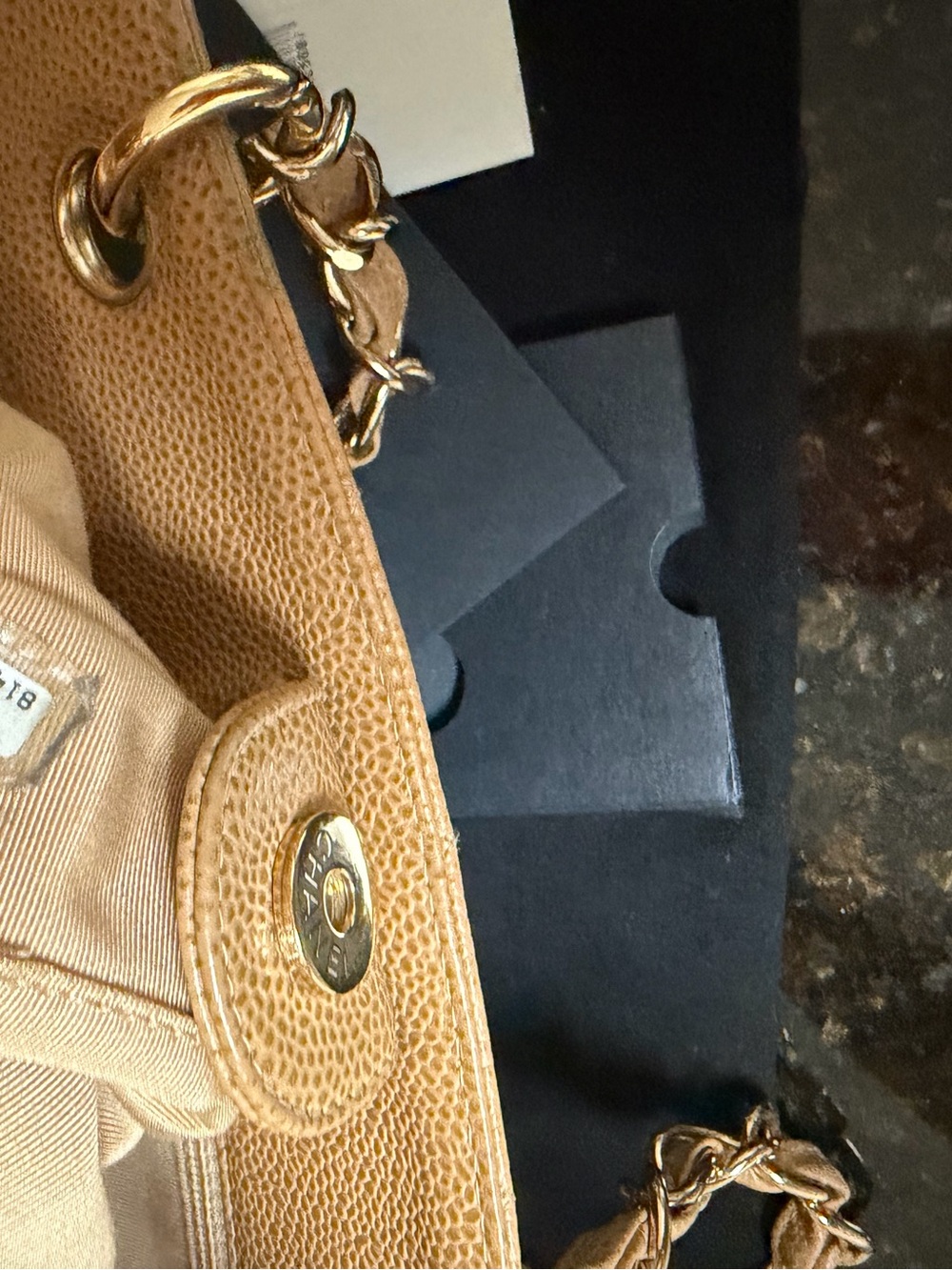 CHANEL Caramel Quilted CC Chain Shoulder Bag - Picture 8 of 12